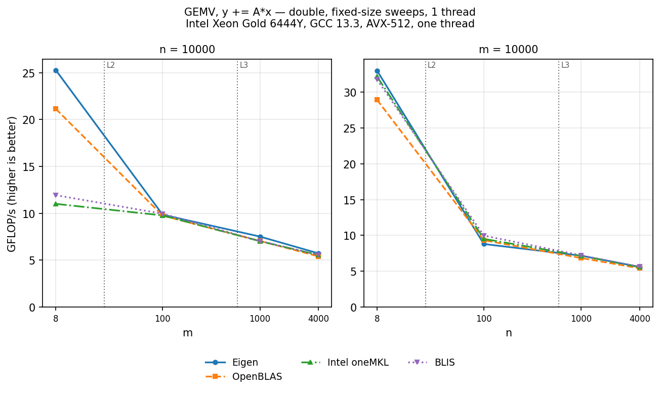 GEMV f64 families