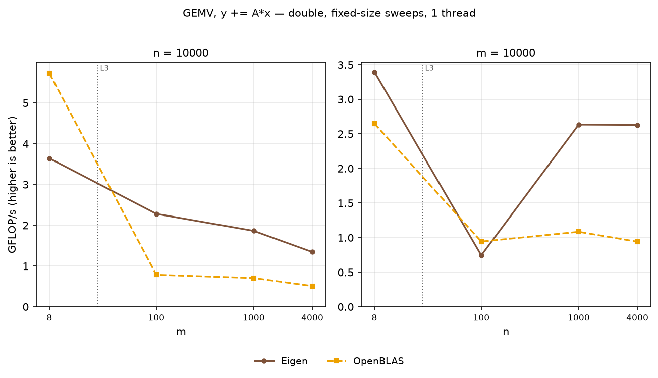 GEMV double, sweeps